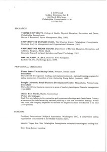 J. Jed Pearsall resume