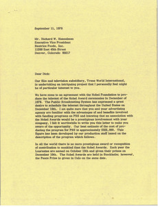 Letter from Mark H. McCormack to Richard W. Hanselman