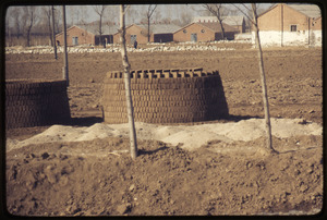 Drying bricks on commune