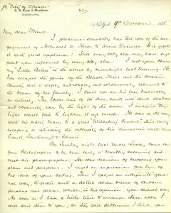 Letter from Frank Lyman to Joseph Lyman