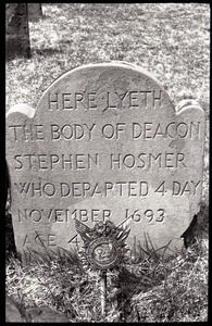Gravestone of Stephen Hosmer (1693), Ancient Burying Ground