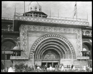 The Golden Gateway to the Transportation Building, Columbian Exposition