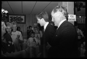 Patrick Kennedy campaign breakfast of ham and eggs at Caruso's Restaurant