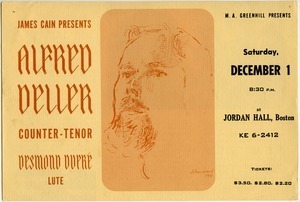 Alfred Deller, Counter-tenor, Desmond Dupré, lute