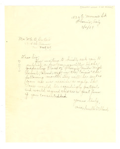 Letter from Phoenix Union High School to W. E. B. Du Bois