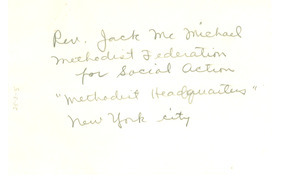 Name and address of Jack McMichael