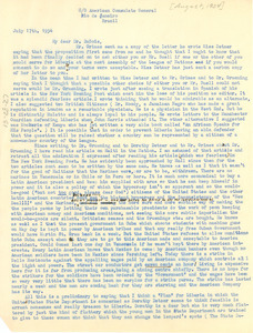 Letter from Anna M. Graves to W. E. B. Du Bois
