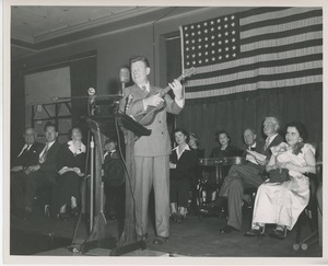 Arthur Godfrey performing at Institute Day