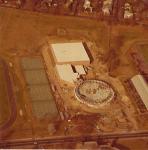 Aerial Snapshot of Physical Education Under Construction