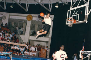 Basketball shot during the 1991 Springfield College Homeshow (Nov. 16, 1991)