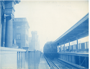 Opposite North Station, side track (Atlantic Avenue shuttle train at North Station)