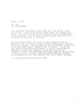 Memo from staffer James P. McGovern to Congressman John Joseph Moakley about a call from Gail Pendleton from Citizens for Participation in Political Action (CPPAX) regarding Moakley's stand on military aid to El Salvador. Also includes a New York Times article by Tommie Sue Montgomery, 7 April 1982