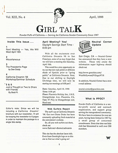 Girl Talk, Vol. 13 No. 4 (April, 1998)