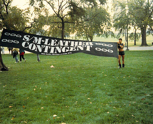 March on Washington S/M Leather Contingent in Grass (October 11, 1987)