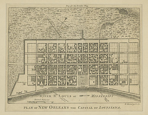 Plan of New Orleans the capital of Louisiana