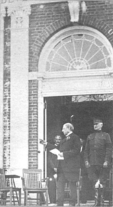 Augustus P. Loring and General Edwards opening the Beverly Farms Branch Library 1915