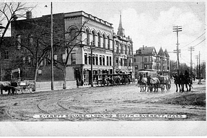 Everett Square - Looking South - Everett, Mass.