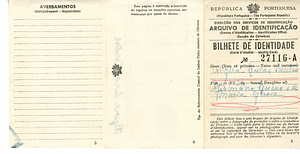 Alzira Lucas Santos, Portuguese identification card