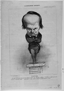 VICTOR HUGO. On vient de lui poser une question grave, il se livre à des réflexions sombres - la réflexion sombre peut seule éclaircir la question grave! - aussi est-il le plus sombre de tous les grands hommes graves!