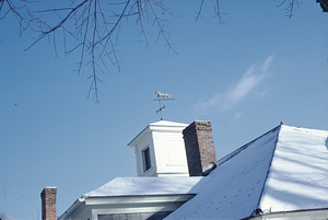 Southwest corner of Carriage House roof.