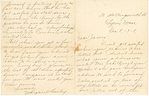 Letter from Margaret Conley to James Kieran, 12-08-1918