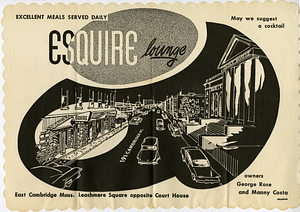 Esquire Lounge placemat