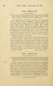 1790 Chap. 0038 An Act For Altering The Times For Holding The Courts Of General Sessions Of The Peace, & Courts Of Common Fleas, Now Required By Law To Be Holden Annually In The Month Of March In The Counties Of Hancock & Washington.