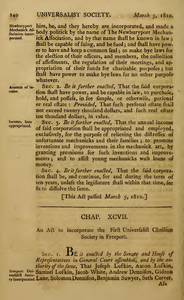 1809 Chap. 0098. An Act To Incorporate The First Universalist Christian Society In Freeport.