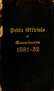 Public officials of Massachusetts (1931-1932)