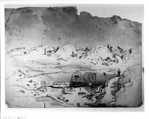 View of the Interior of Fort Fisher after the Bombing (Capture of Wilmington)