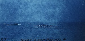 Start of 4-oar rowing race