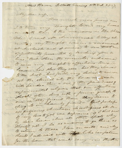Edward Hitchcock letter to Orra White Hitchcock, 1827 February 11