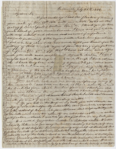 Justin Perkins letter to Edward Hitchcock, 1844 July 25