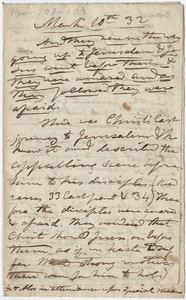 Edward Hitchcock sermon notes, 1857 January 15