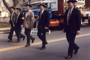 Lexington Selectman in Patriots' Day parade 1985