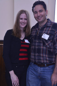 Victoria Kichuk and Brian Gibson at the Allston Brighton Mass. Memories Road Show