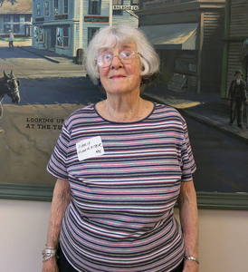 Mary Forrester at the Hingham Mass. Memories Road Show