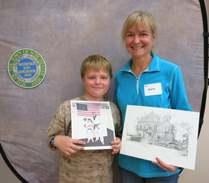 Tommy Kowalczuk and Christine Kowalczuk at the Winchester Mass. Memories Road Show