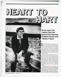 Compilation of clippings about presidential candidate Gary Hart, with commentary