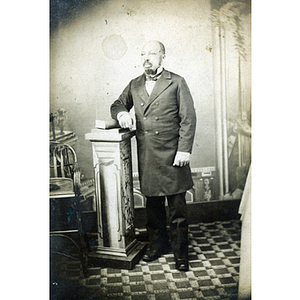 Card-mounted photograph, unidentified male