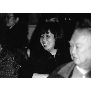 Guests attend a dinner held at the Josiah Quincy School marking Chinatown's victory to build a community center on Parcel C