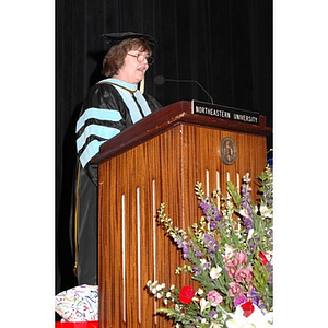 Faculty member speaks at School of Nursing convocation