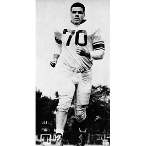 Joe Davis in his football uniform