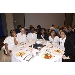 Unity Choir table at the Student Activities Banquet