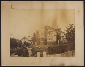 House and garden, unidentified location, undated