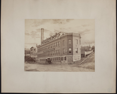 Exterior view of the L. Prang & Co.'s Art Publishing House, Washington Street, Roxbury, Mass., undated