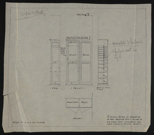 1/2" Scale Detail of Wardrobe in Own Dressing Room, House of J.S. Ames Esq., 3 Comwlth Ave., undated