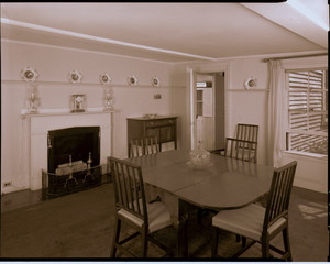 Interior view of the H.H. Richardson House, dining room, 25 Cottage Street, Brookline, Mass., undated