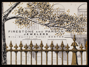 Firestone and Parson, jewelers, Ritz-Carlton Hotel, Boston, Mass.