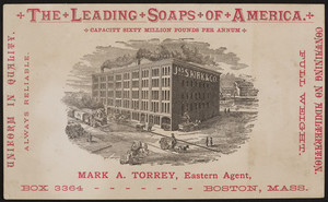 Trade card for James S. Kirk & Co's standard and reliable soaps, Chicago, Illinois, undated